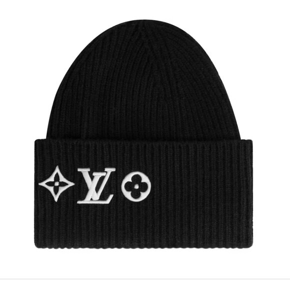Monogram Headline Beanie Black